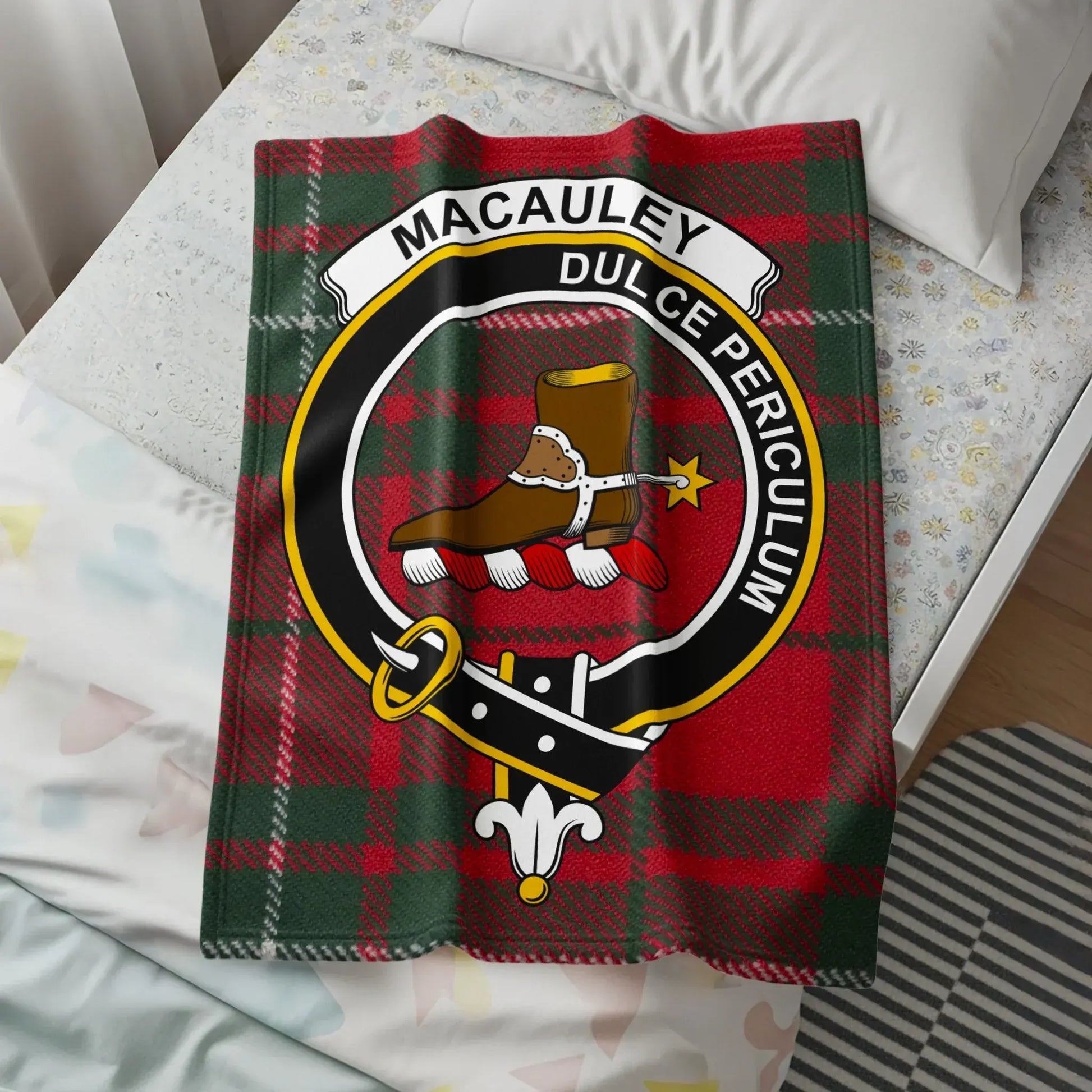 MacAuley Dulce Periculum Red Blanket product type