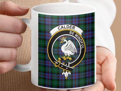 Calder Be Mindful Scottish Clan Crest Mug - Living Stone Gifts