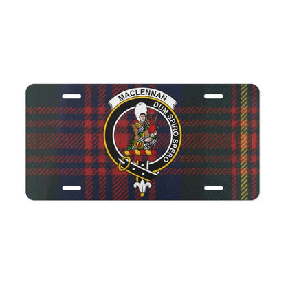 MacLennan Dum Spiro Spero Tartan License Plate product