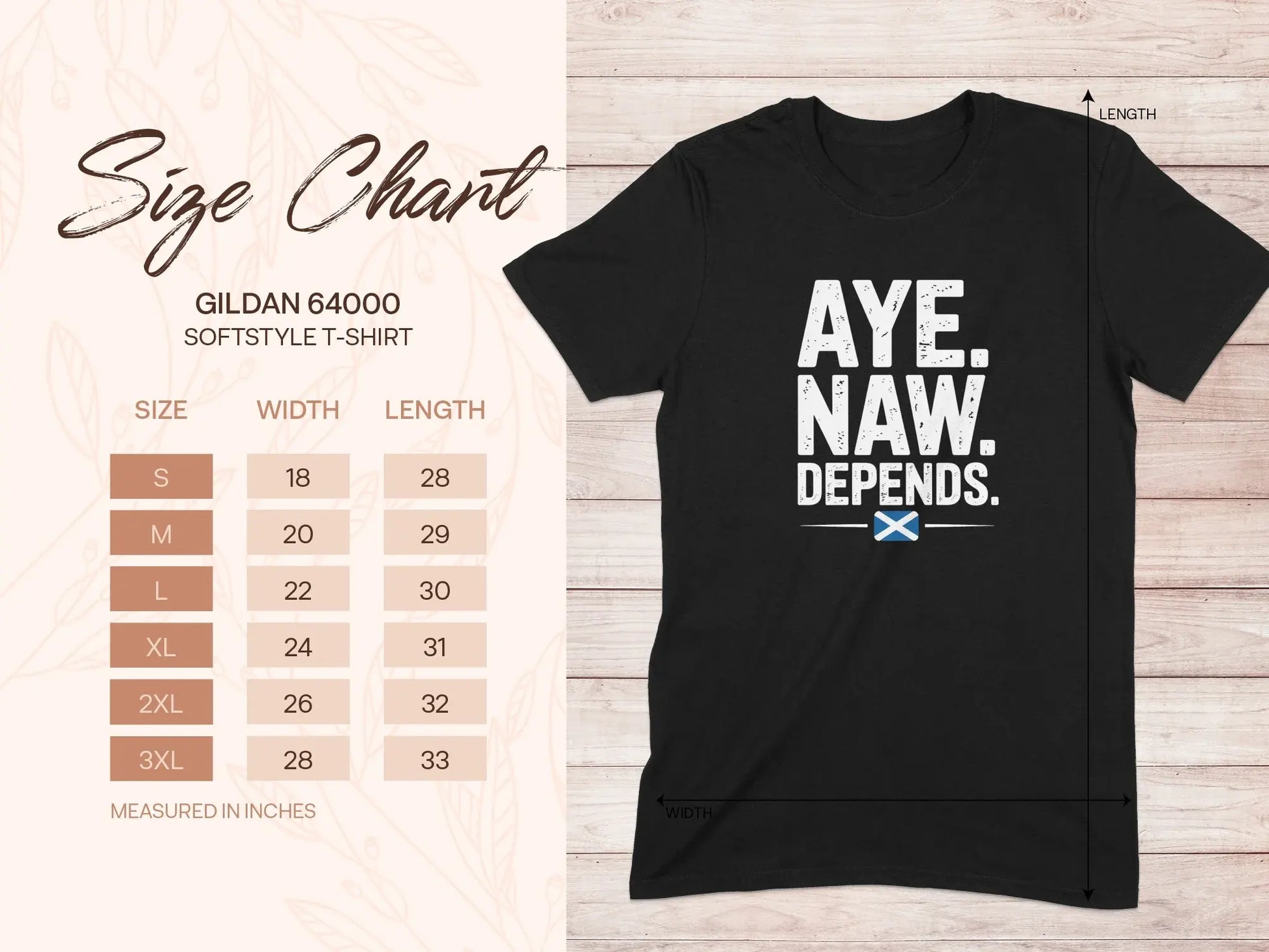 Aye Naw Depends Graphic T-Shirt product type