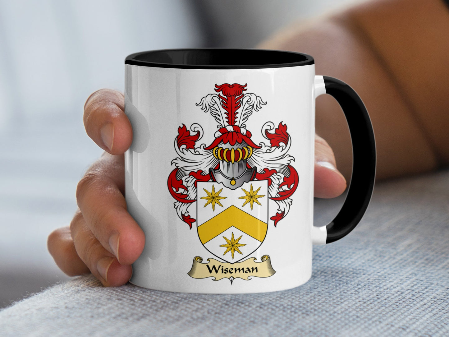 Wiseman Scottish Coat of Arms Mug - Living Stone Gifts