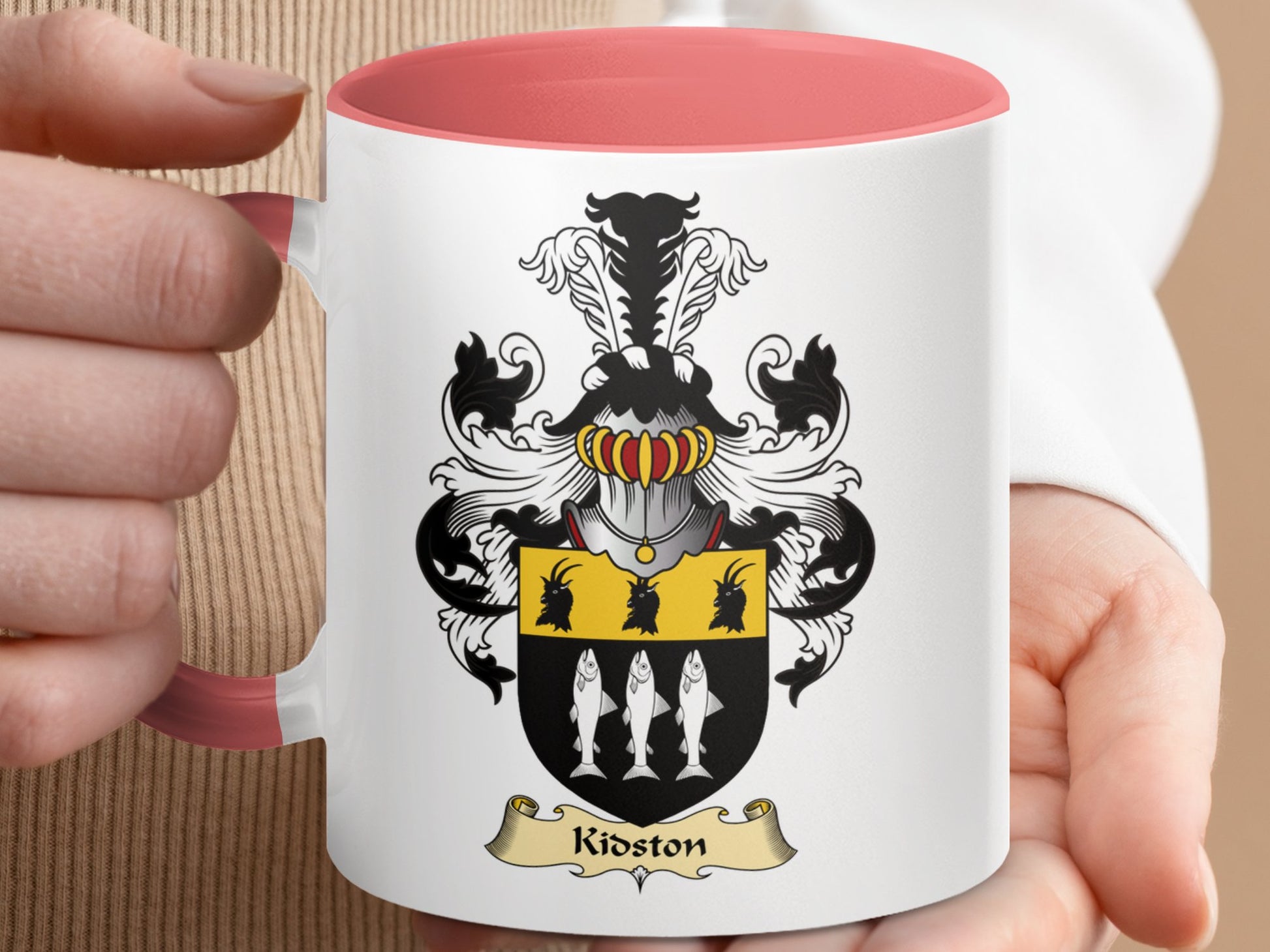 Kidston Scottish Clan Coat Of Arms Accent Mug - Living Stone Gifts