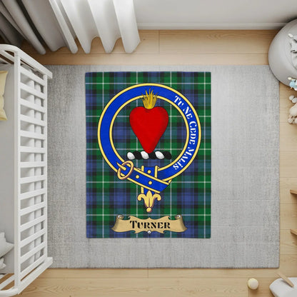 Turner Scottish Clan Crest Tartan Plaid Rug product type