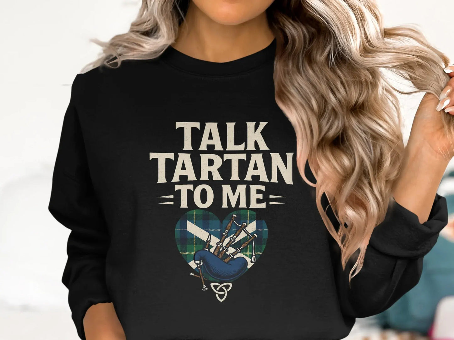 Talk Tartan To Me Graphic Sweatshirt product type