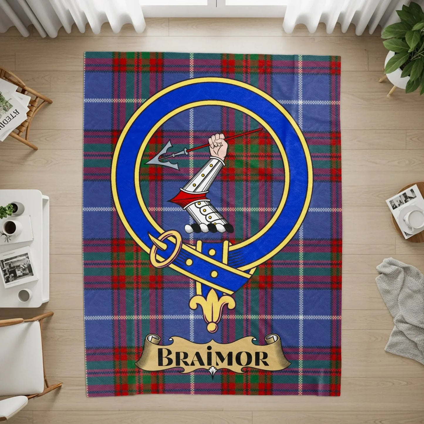 Braimor Tartan Crest Design Home Decor Product