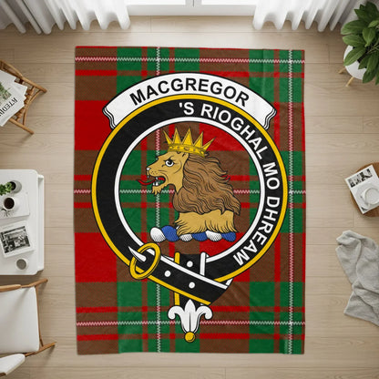 Macgregor Clan Tartan Crest Print Design Rug product
