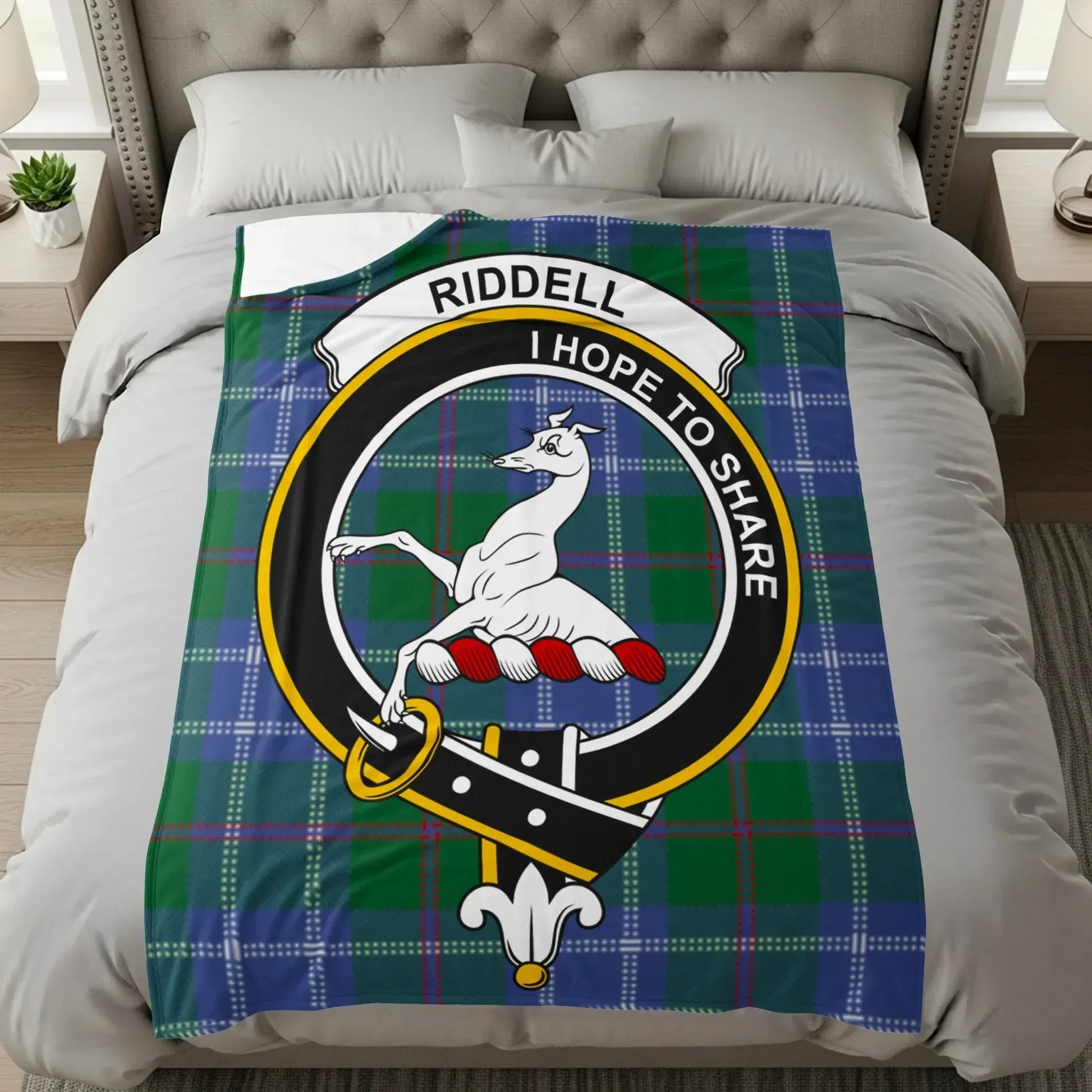 Tartan Design Riddell I Hope To Share Blanket product