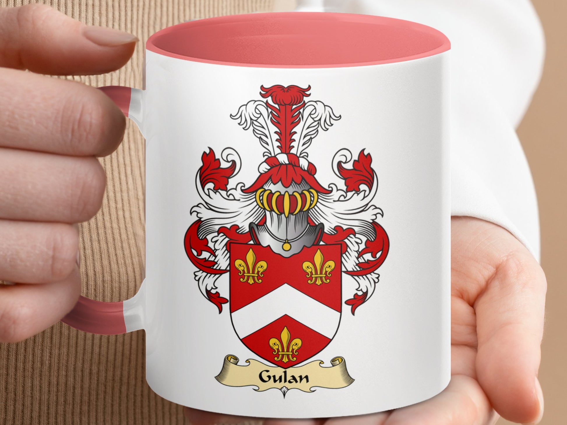 Clan Gulan Scottish Clan Coat of Arms Custom Mug - Living Stone Gifts