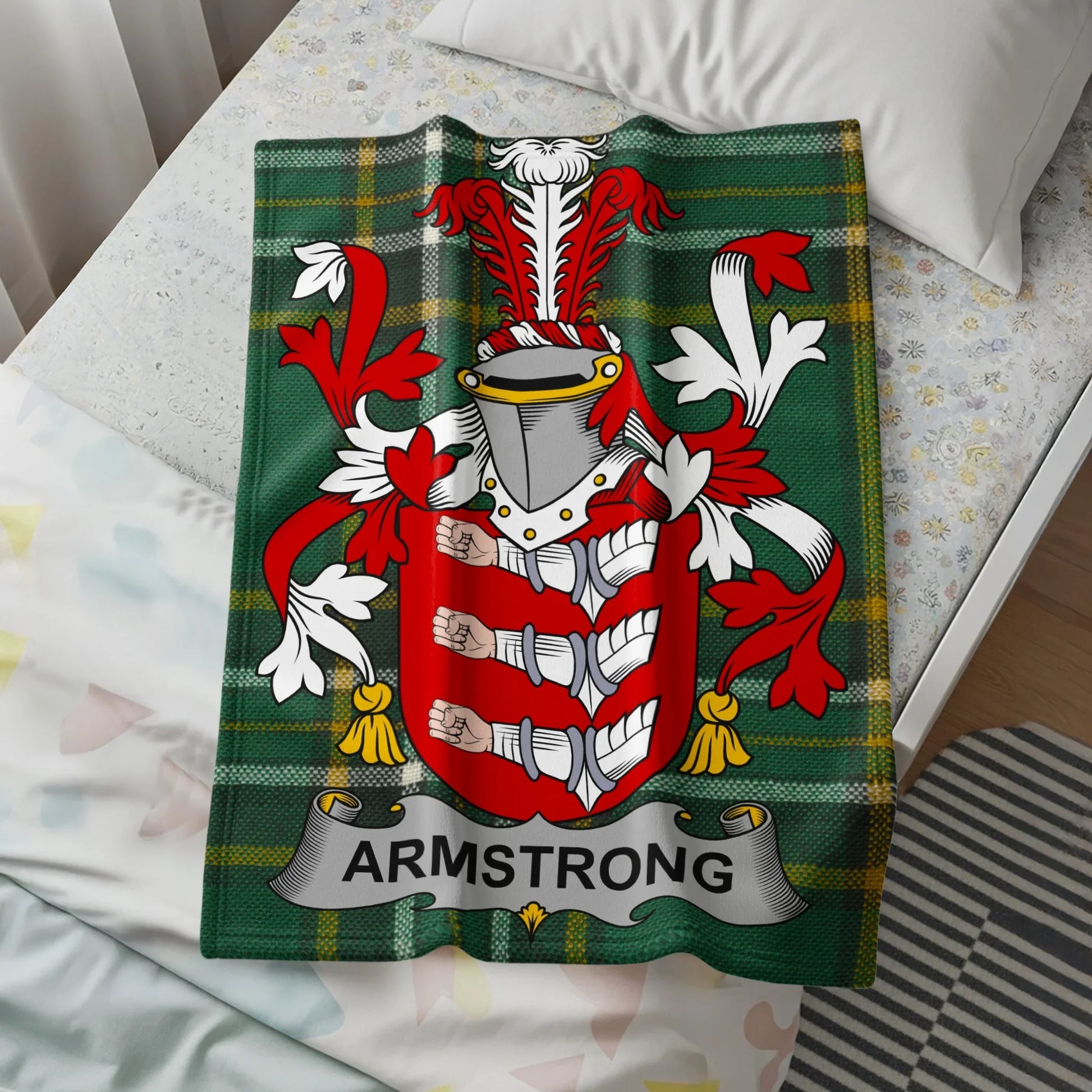 Armstrong Family Crest Fleece Blanket Product