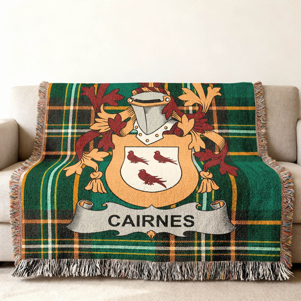 Cairnes Family Crest Plaid Blanket Woven Home product type