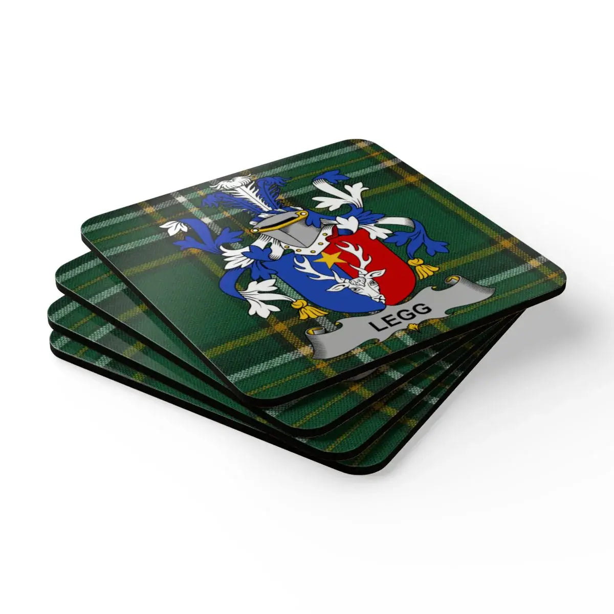 Family Crest Legg Coasters Set Decorative Product