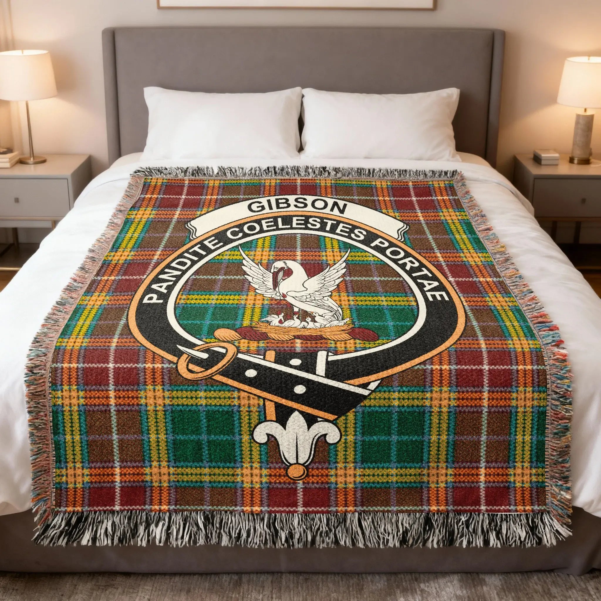 Gibson Pandite Coelestes Portae Tartan Blanket