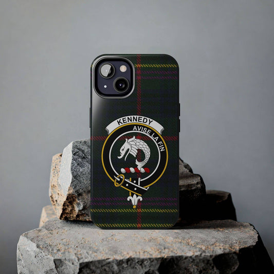 Kennedy Clan Scottish Tartan Cell Phone Case - Celtic Ancestry Gifts