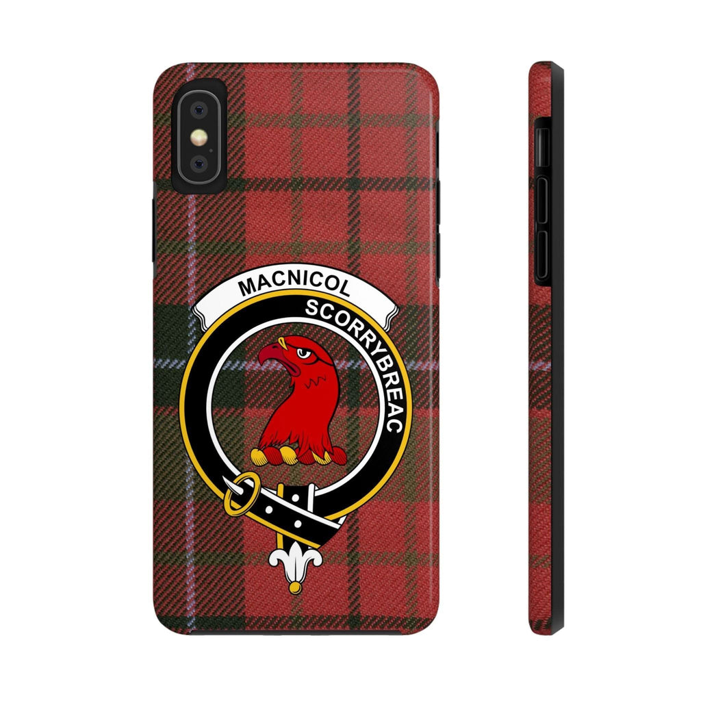 MacNicol Clan Scottish Tartan Cell Phone Case - Celtic Ancestry Gifts