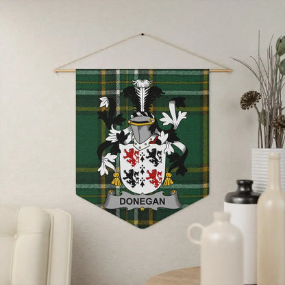 Green and Black Donegan Crest Wall Hanging product type