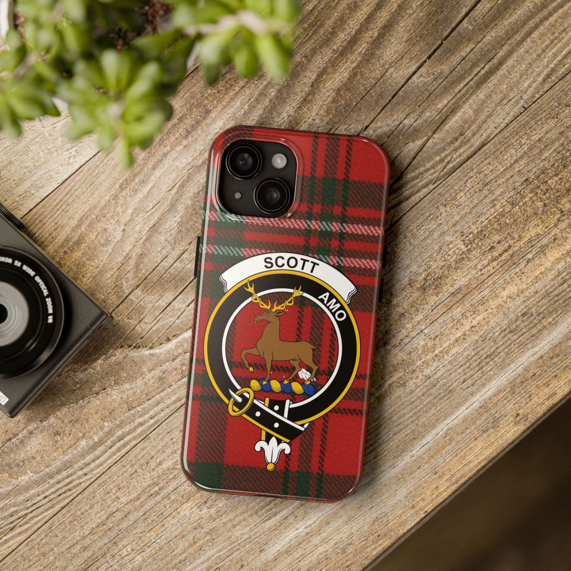 Scott Amo Clan Tartan Plaid Cell Phone Case - Celtic Ancestry Gifts