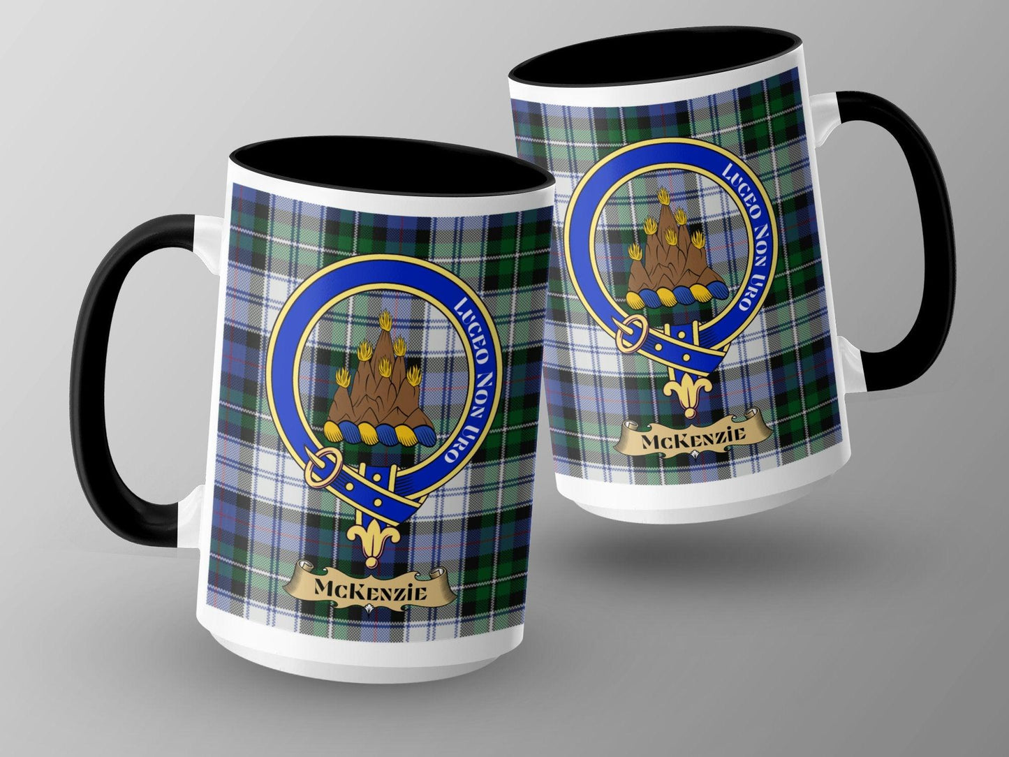 McKenzie Clan Crest Design Scottish Tartan Plaid Mug - Living Stone Gifts