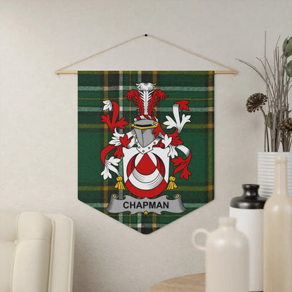 Customized Family Crest and Tartan Wall Hanging product