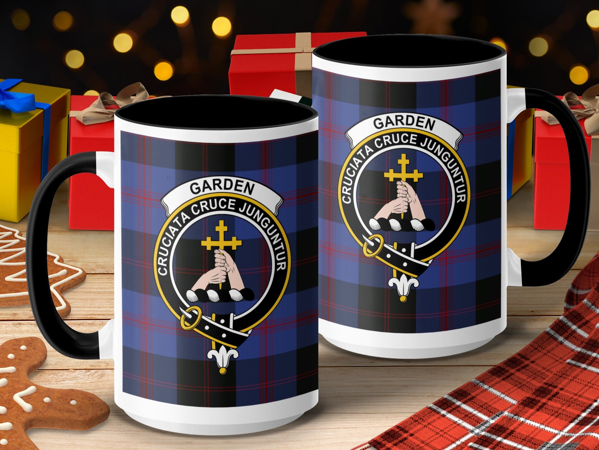 Clan Garden Scottish Tartan Crest Mug - Living Stone Gifts