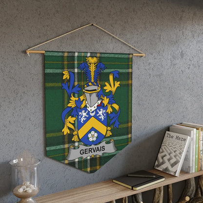 Family Crest Coat of Arms Decor Gervais Banner product type