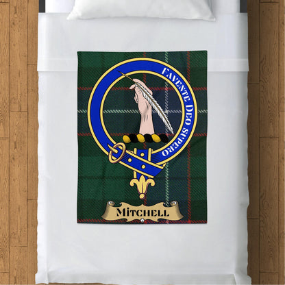 Scottish Clan Mitchell Tartan Throw Blanket - Living Stone Gifts