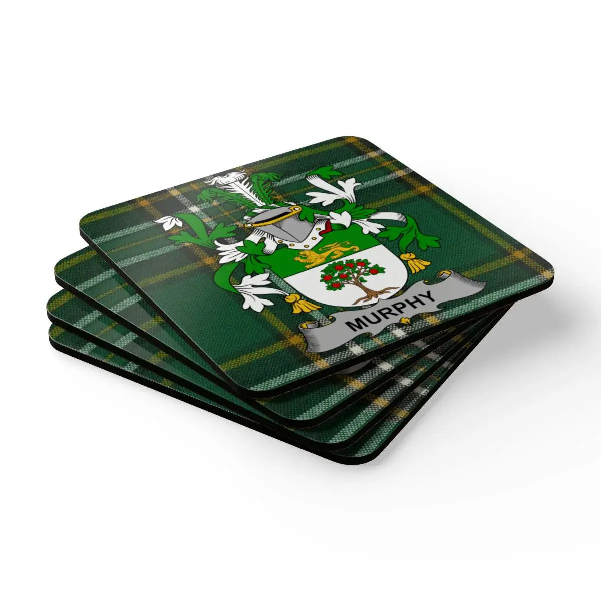 Murphy Tartan Pattern Family Crest Square Coaster product