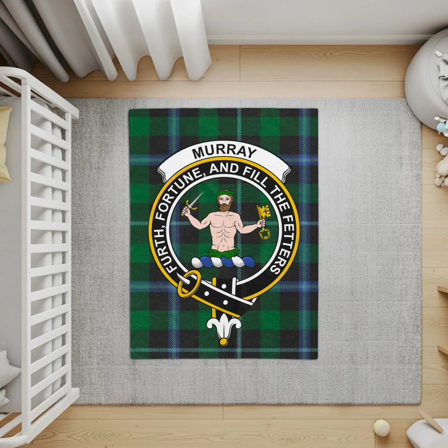 Murray Crest Design Luxury Custom-Printed Rug product