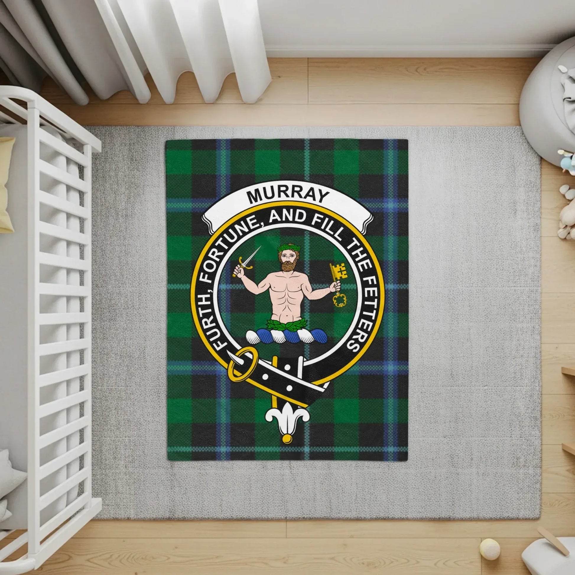 Murray Crest Design Luxury Custom-Printed Rug product