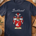 Kemp Scottish family shield T-shirt in Navy