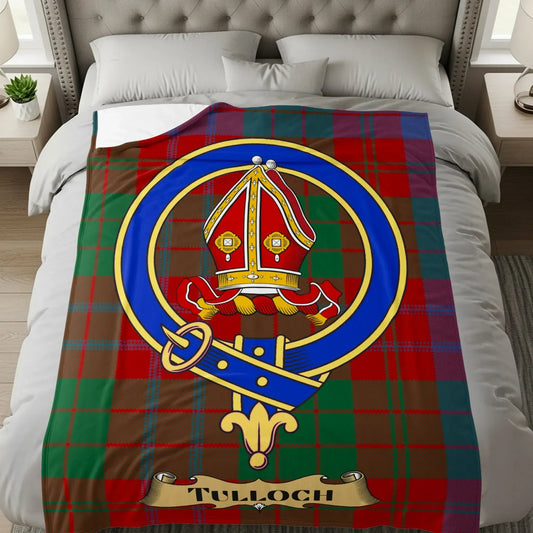 Scottish Clan Crest Plaid Design Bedspread product type