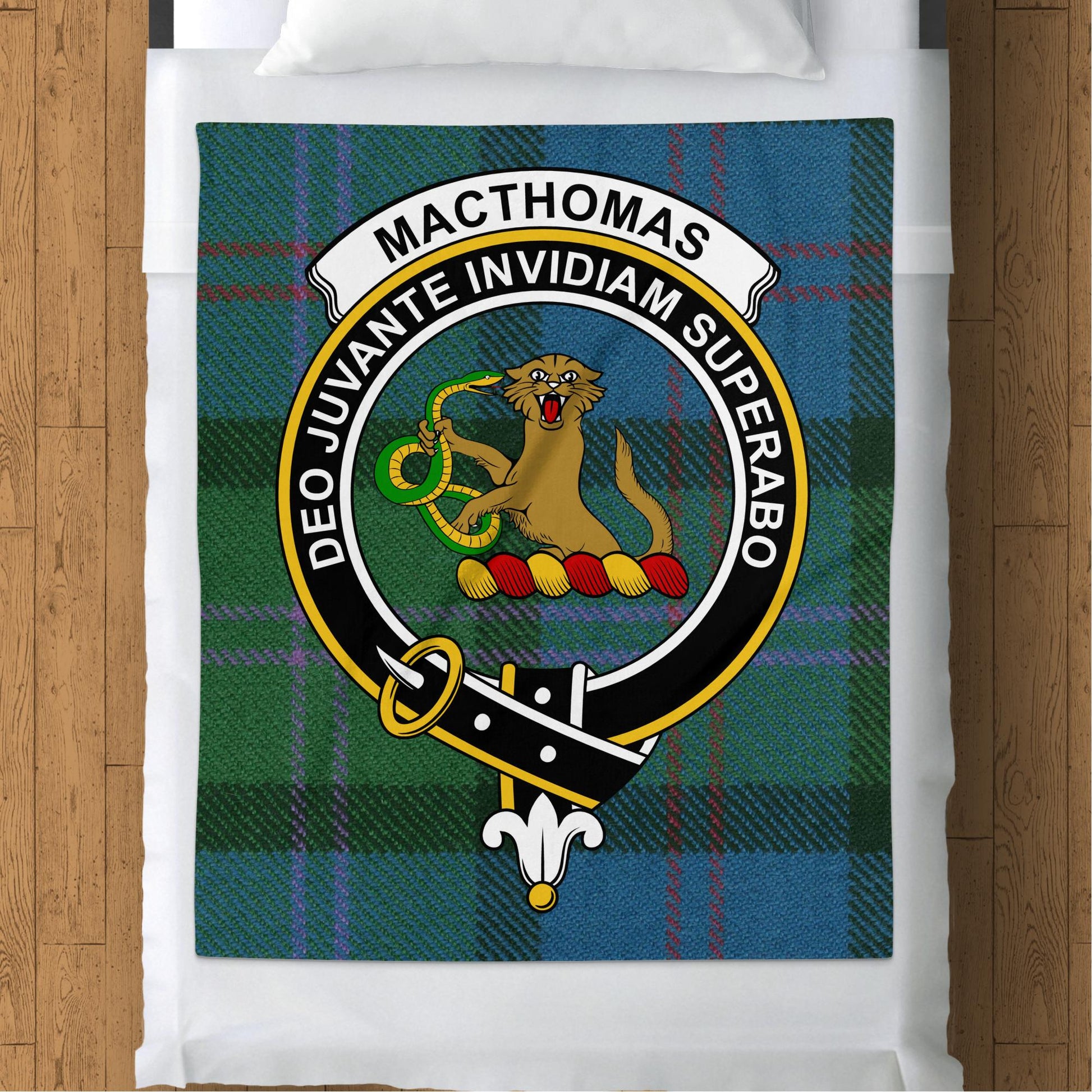 Scottish Clan MacThomas Tartan Throw Blanket - Living Stone Gifts