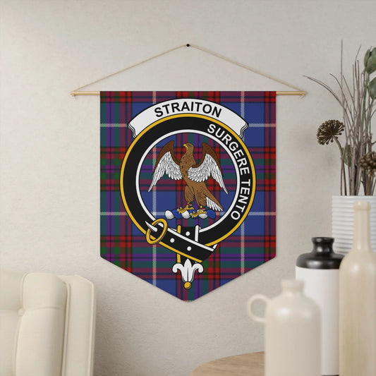 Clan Straiton Eagle Crest Tartan Wall Hanging product
