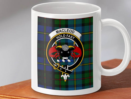 Macleod Hold Fast Clan Crest Tartan Ceramic Mug product type
