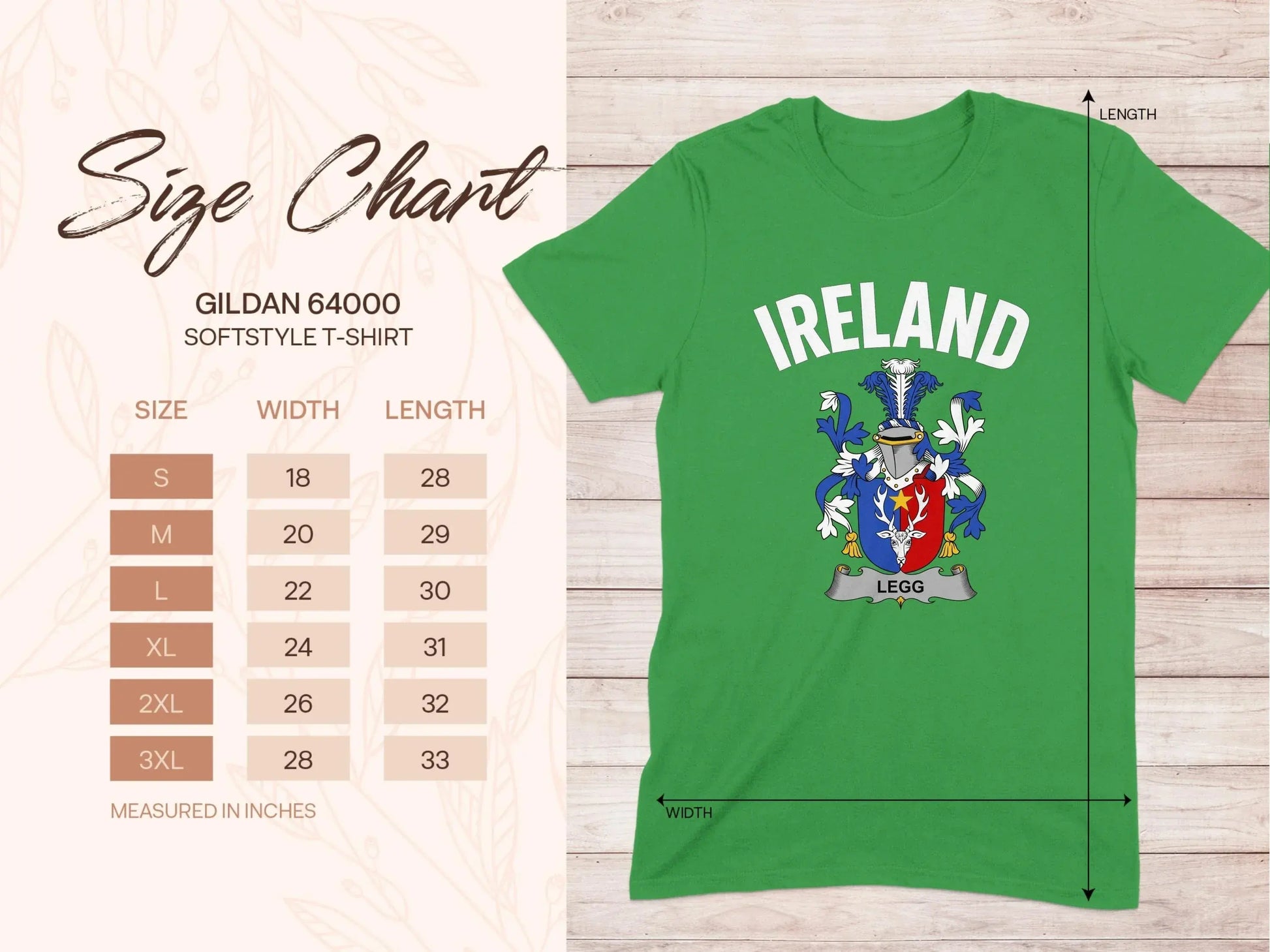 Ireland Legg Family Crest Softstyle T-Shirt product