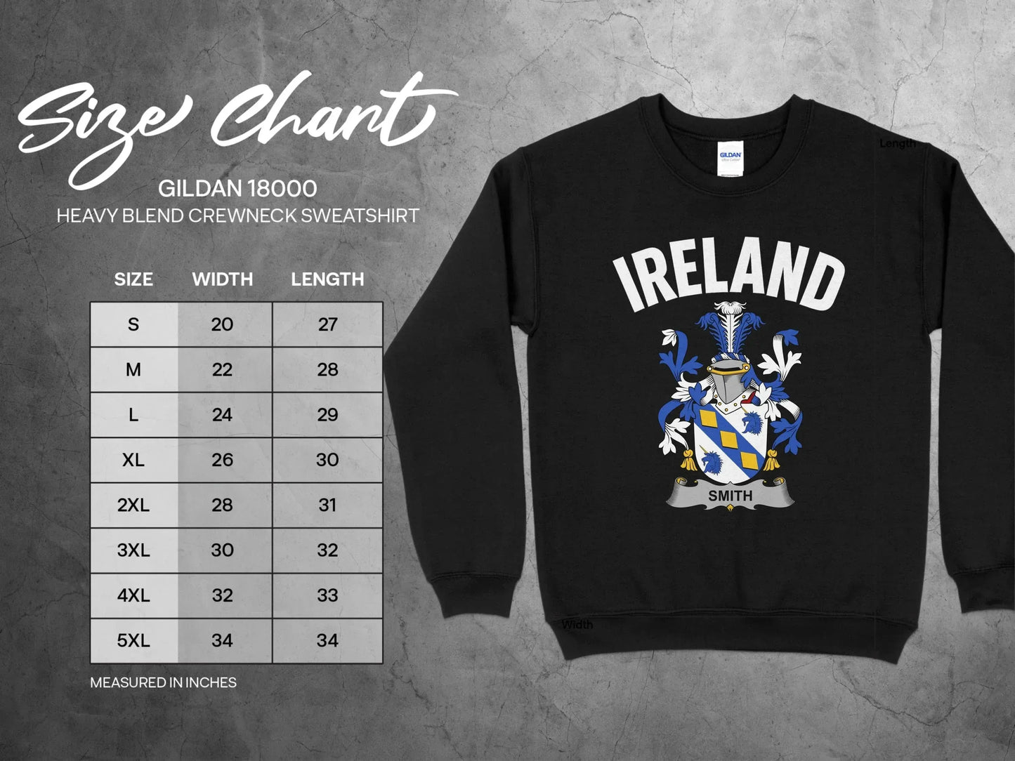 Ireland Smith Crest Heavy Blend Crewneck Sweatshirt product