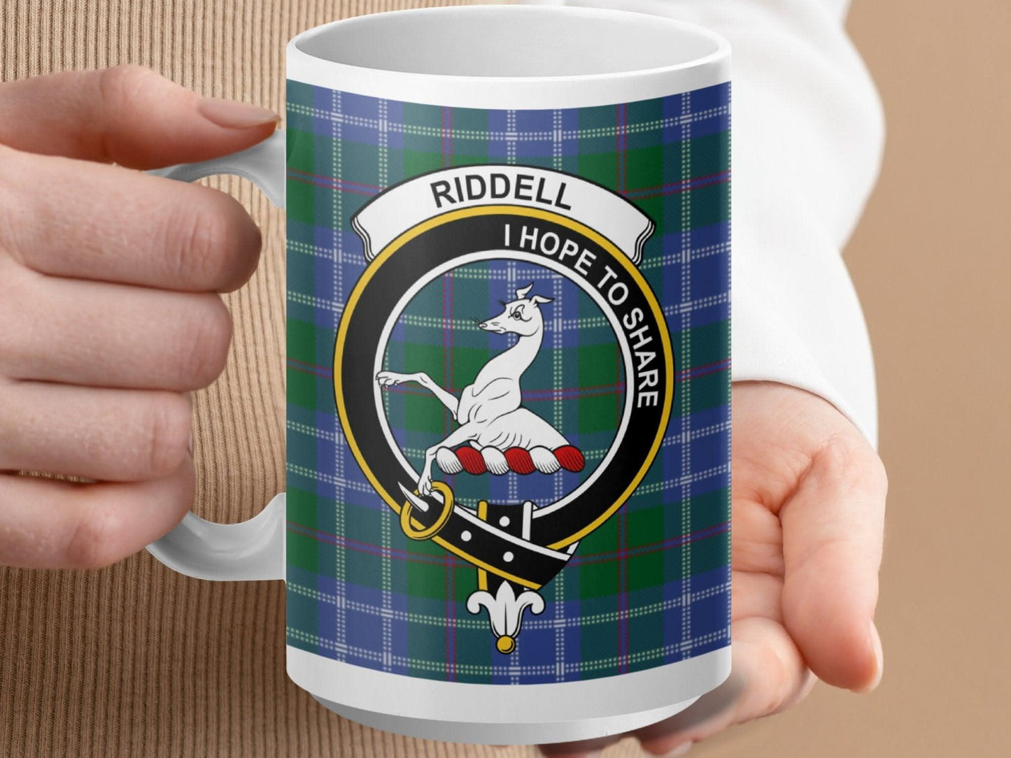 I Hope To Share Riddell Plaid Mug product