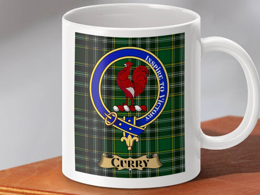Clan Motto Curry Family Crest Mug Kitchen product type