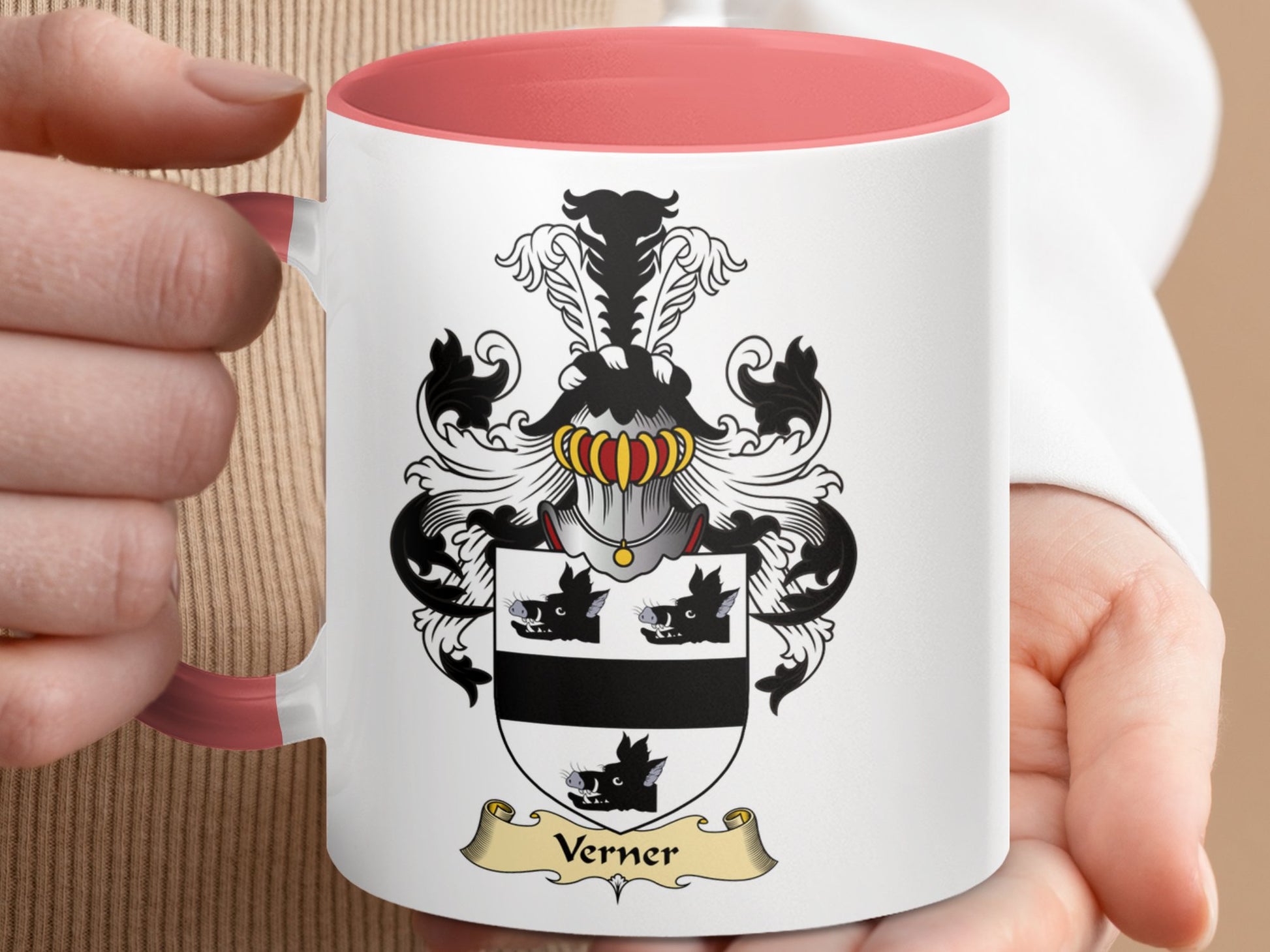 Clan Verner Scottish Coat of Arms Mug - Living Stone Gifts