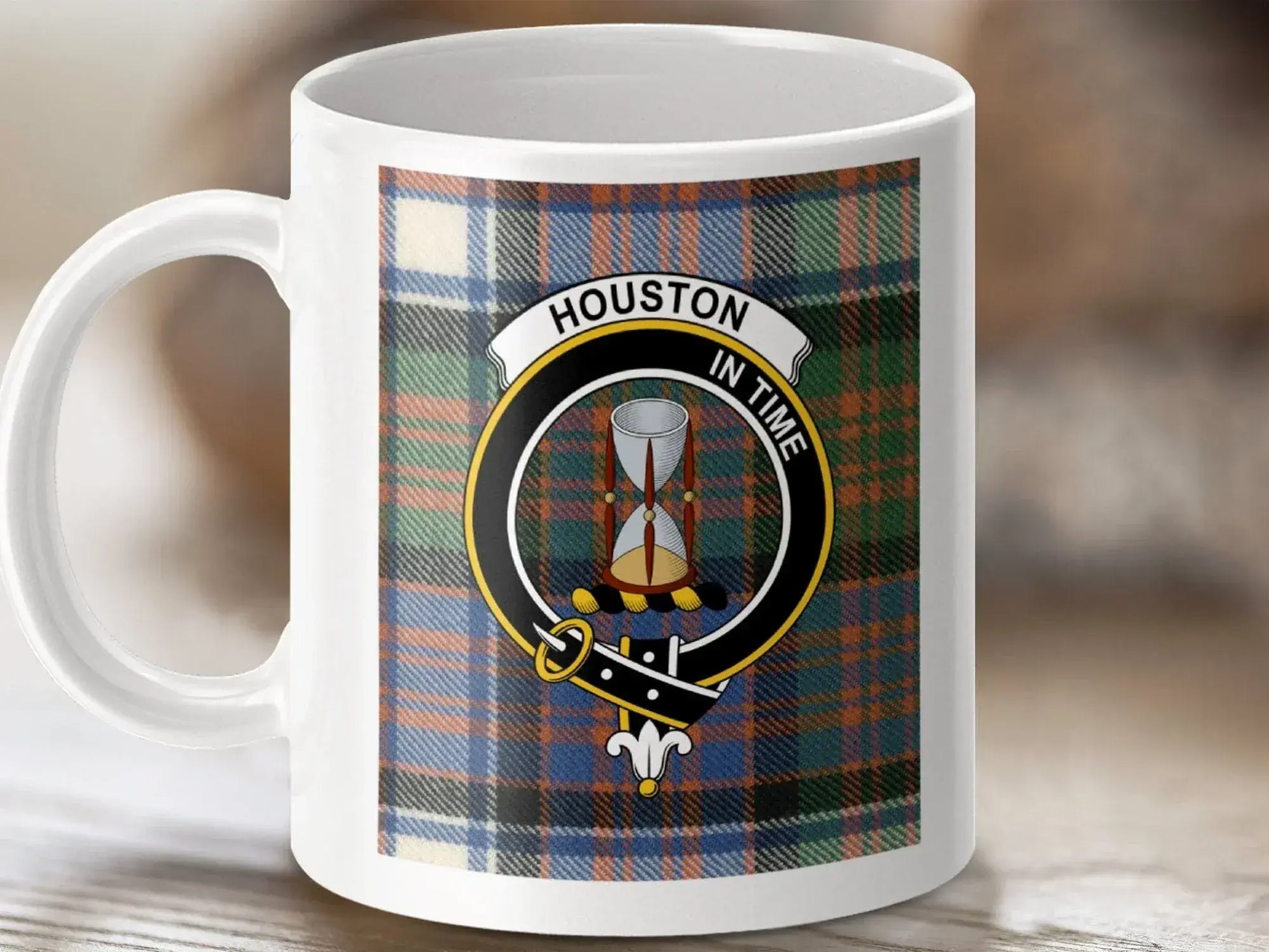 Houston In Time Plaid Design Coffee Mug product
