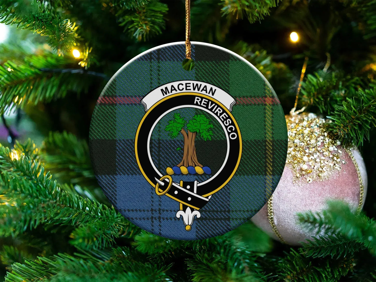 Personalized Clan MacEwan Christmas Ornament product