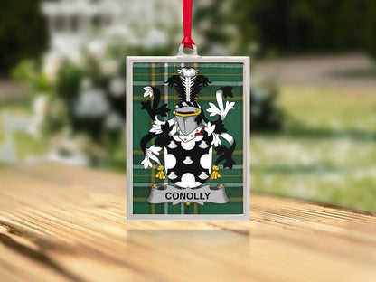 Connolly Family Crest Shield Ornament product type