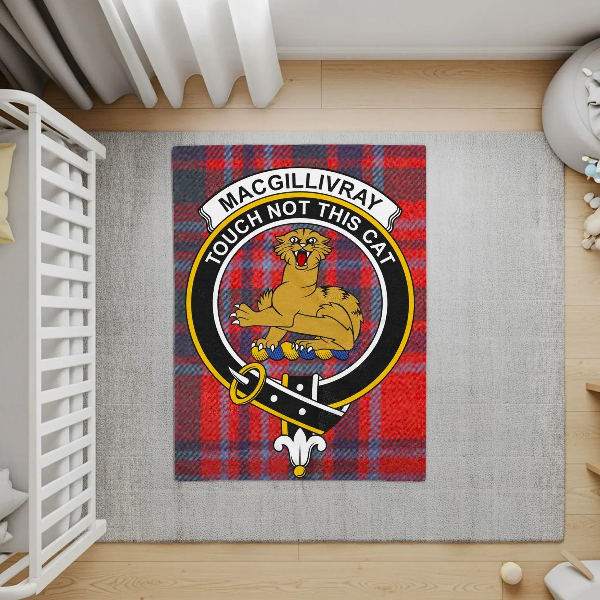 Macgillivray Touch Not This Cat Plaid Rug product