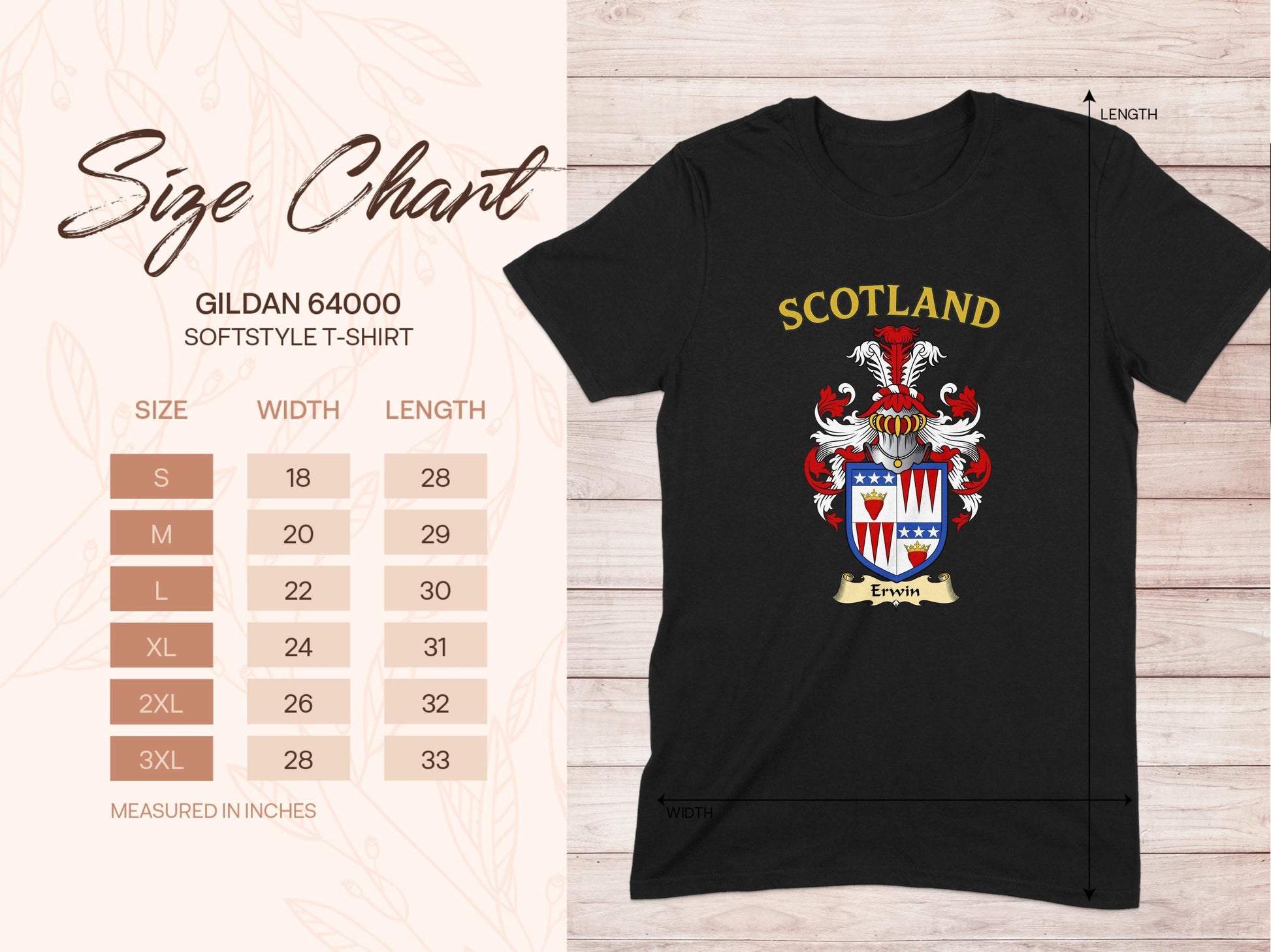 Erwin Clan Family Crest Scotland T-Shirt - Celtic Ancestry Gifts