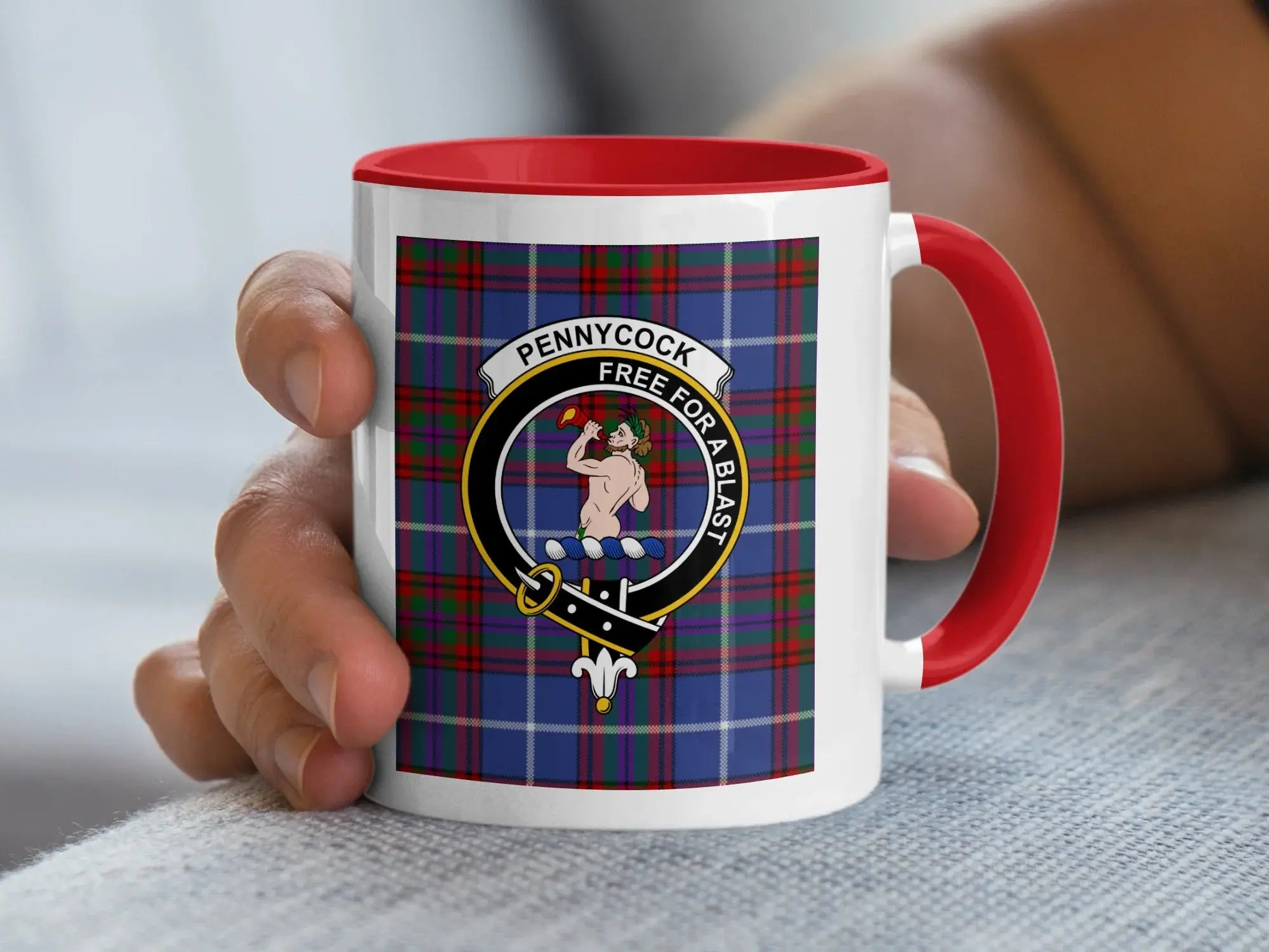 Pennycock Free For A Blast Clan Tartan Mug