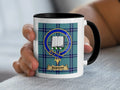 Rouett Clan Crest Plaid Design Custom Coffee Mug