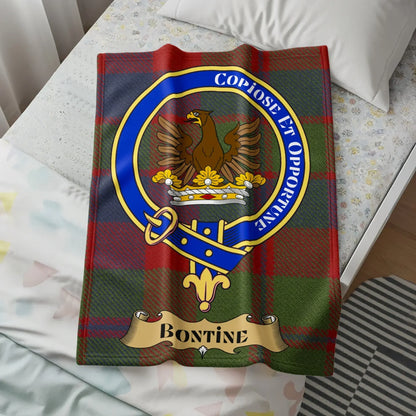 Custom Tartan Crest Blanket Unique Gift Product