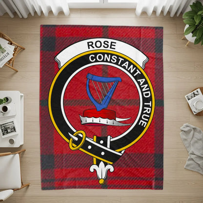 Rose Constant and True Red Tartan Pattern Rug product