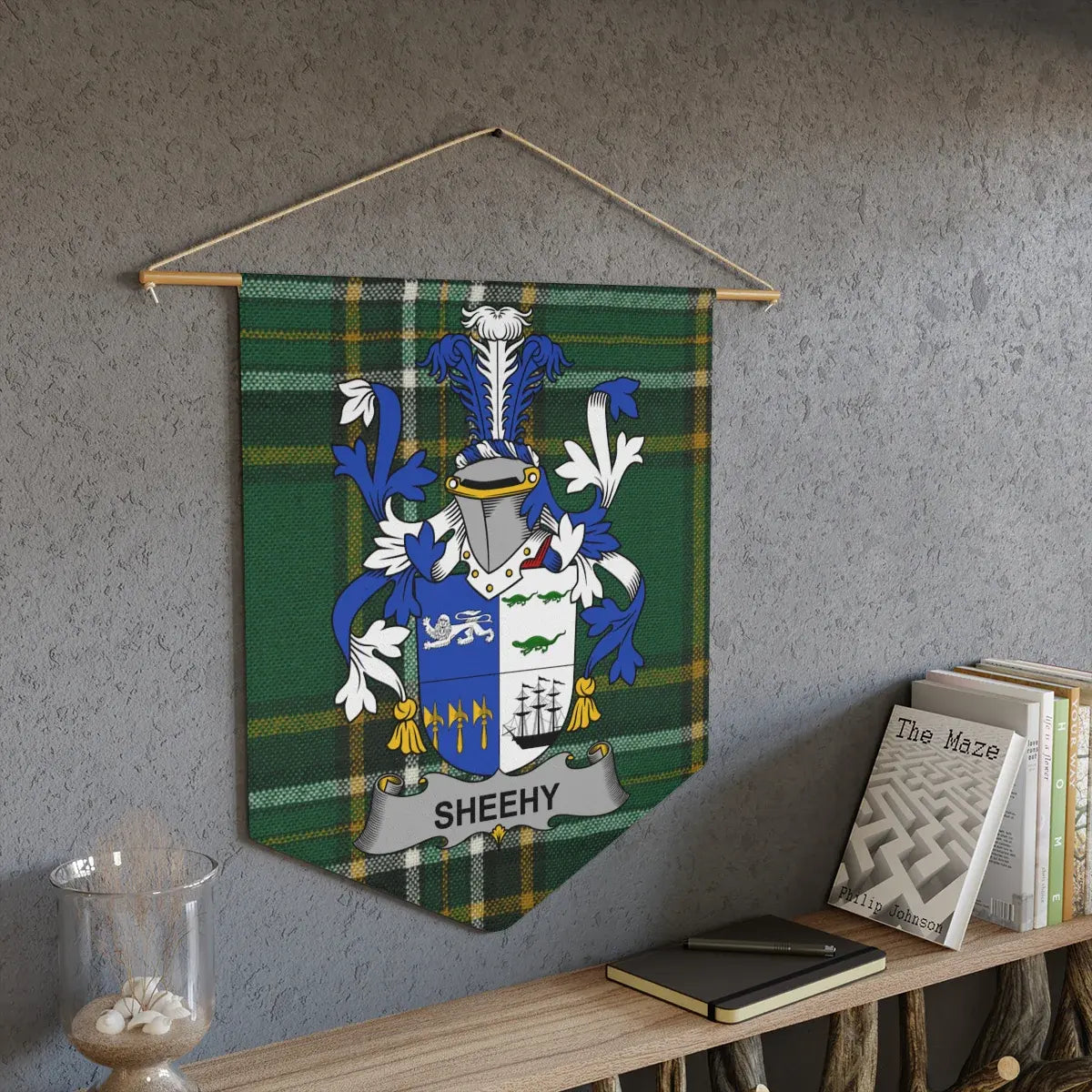 Family Crest Design Tartan Pattern Wall Art product