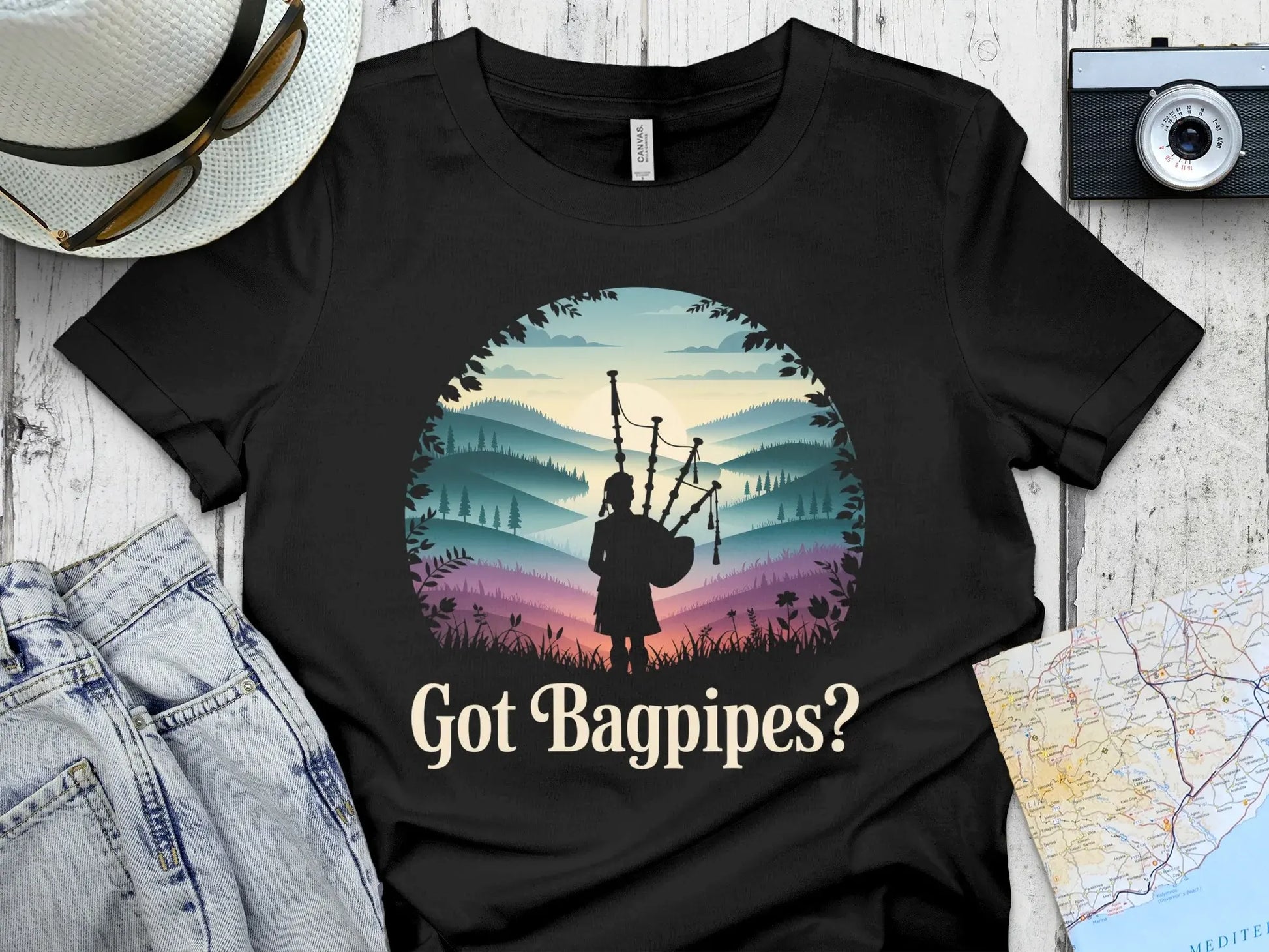 Got Bagpipes Scenic Design T-shirt product type
