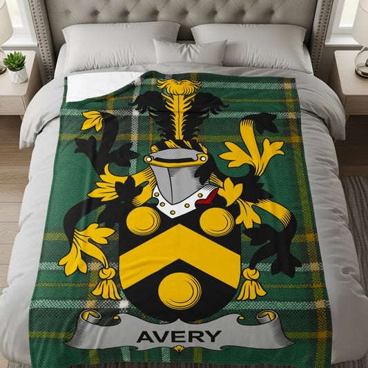 Personalized Avery Crest Family Blanket product